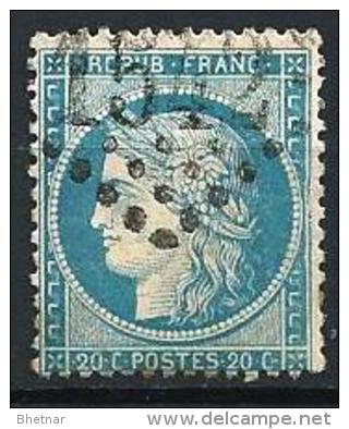 YT 37 " Cérès 20c. Bleu " 1870 Losange 1542 - 1870 Siège De Paris