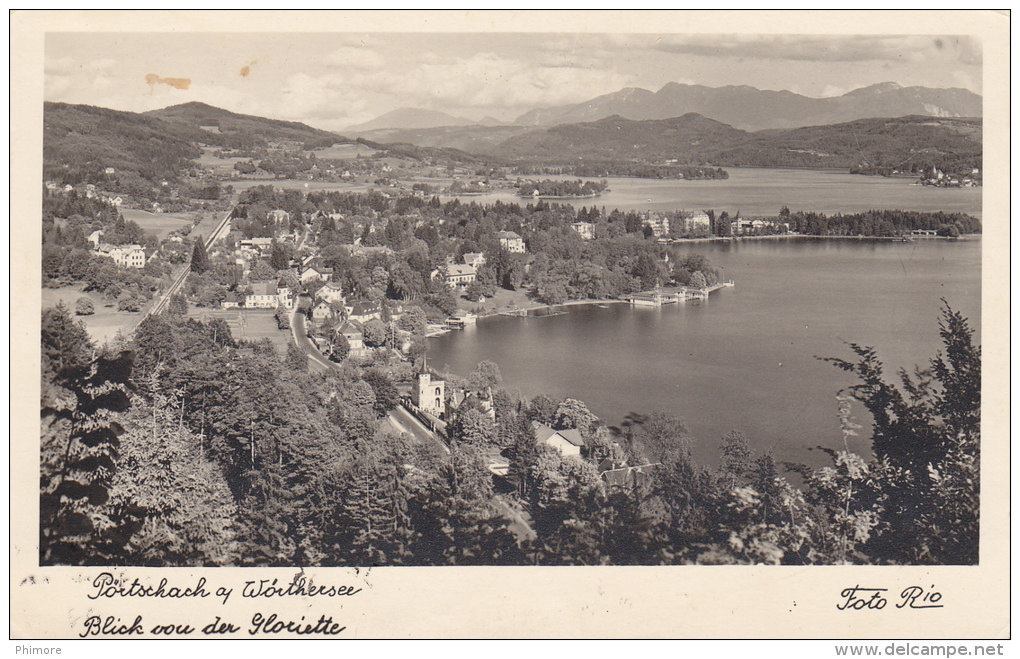 Ph-CPSM Autriche Portschach Am Worthersee (Carinthie) Blick Von Der Gloriette, Petit Format - Pörtschach