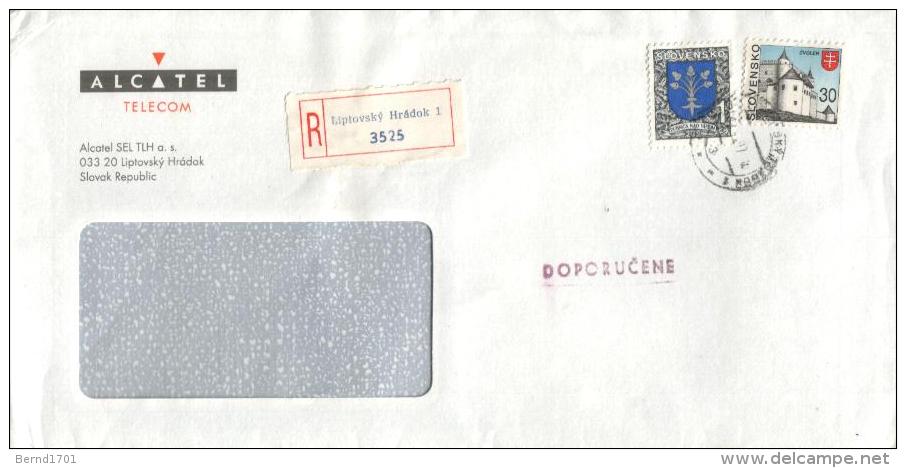 Slowakei / Slovakia - Einschtreiben / Registered Letter  (X906) - Brieven En Documenten