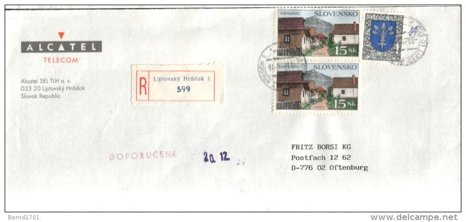 Slowakei / Slovakia - Einschtreiben / Registered Letter  (X907) - Brieven En Documenten