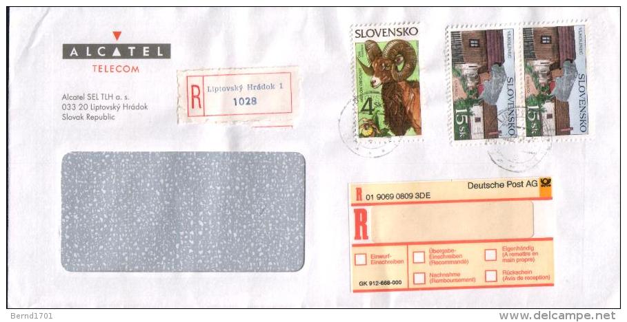 Slowakei / Slovakia - Einschtreiben / Registered Letter  (X908) - Lettres & Documents