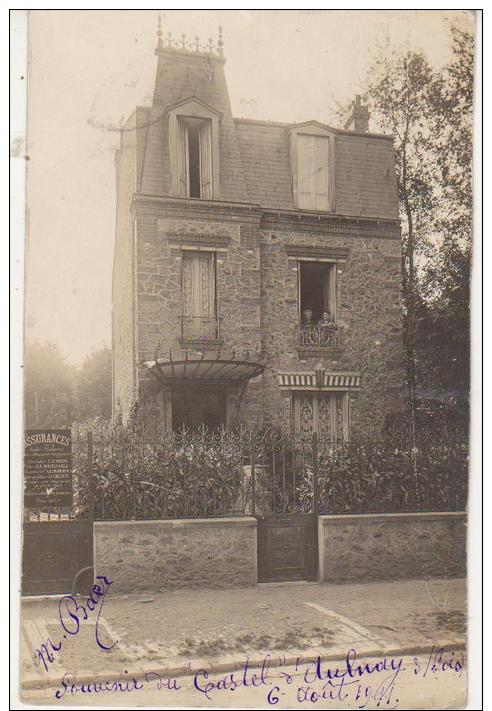 CPA PHOTO 93 AULNAY SOUR BOIS Pavillon Siège D´une Compagnie D´Assurance Rare - Aulnay Sous Bois