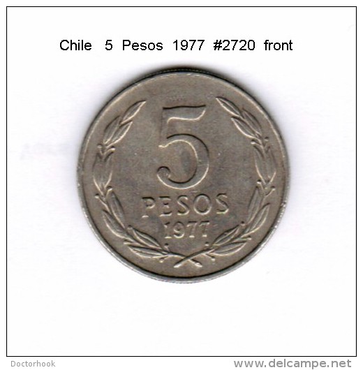 CHILE   5  PESOS  1977  (KM # 209) - Chile