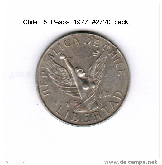 CHILE   5  PESOS  1977  (KM # 209) - Chile