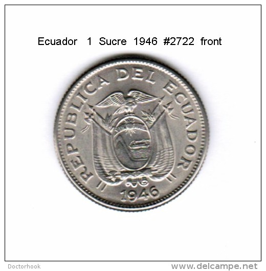 ECUADOR   1  SUCRE  1946  (KM # 78.2) - Ecuador