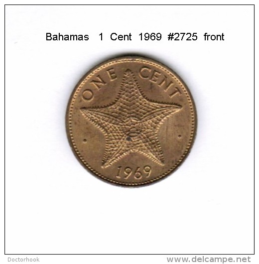 BAHAMAS   1  CENT  1969  (KM # 2) - Bahama's