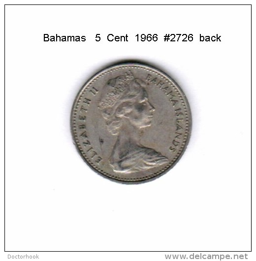 BAHAMAS   5  CENTS  1966  (KM # 3) - Bahama's