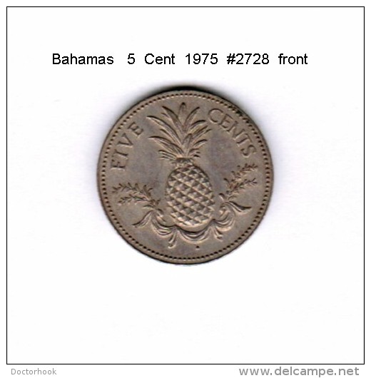 BAHAMAS   5  CENTS  1975  (KM # 60) - Bahamas