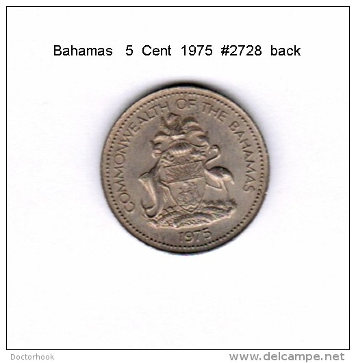 BAHAMAS   5  CENTS  1975  (KM # 60) - Bahama's