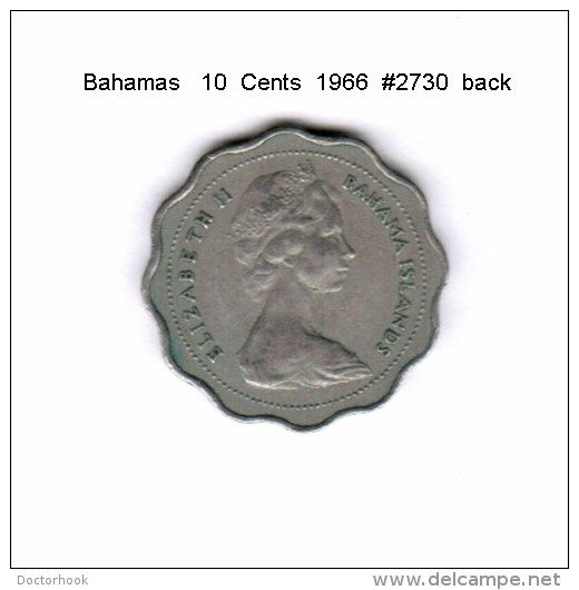 BAHAMAS   10  CENTS  1966  (KM # 4) - Bahamas