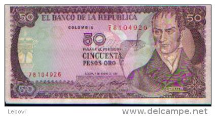 Colombie - 50 Pesos Oro - 1985 - Colombia