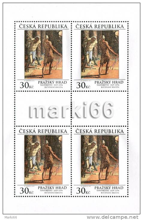 Czech Republic - 2012 - Prague Castle, The Whipping Of Christ By Tintoretto - Mint Miniature Sheet - Neufs