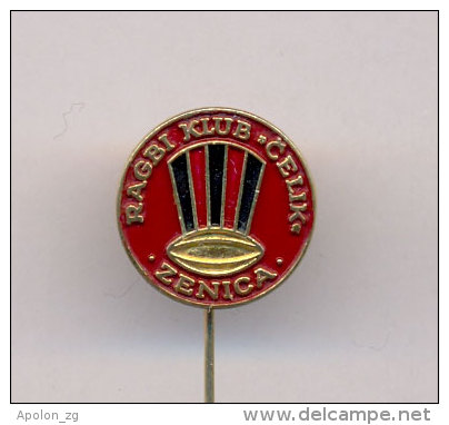 RUGBY CLUB ´´CELIK´´ - ZENICA , BOSNIA AND HERZEGOVINA, Rare Lapel Pin - Rugby