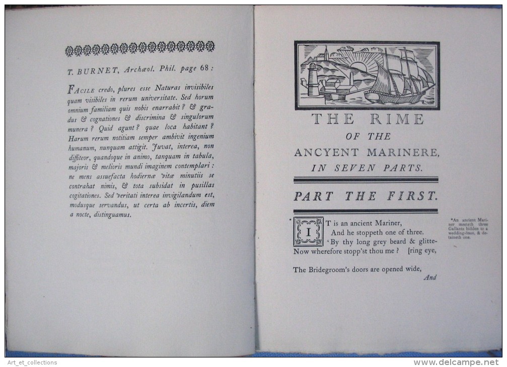 The RIME Of The ANCYENT MARINERE / S. T. Coleridge / Designs André Lhote / Numéroté 172 Sur Un Tirage De 1920 - 1900-1949