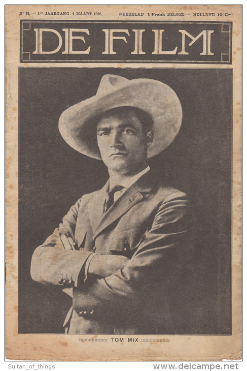 1928 Silent Film Movie Magazine Tom Mix Cowboy - Other & Unclassified