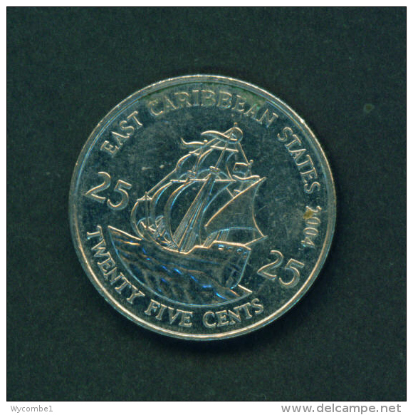 EAST CARIBBEAN STATES - 2004  25c Circ. - East Caribbean States