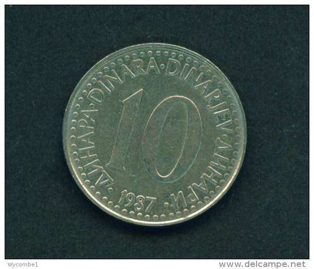 YUGOSLAVIA - 1987  10p Circ. - Jugoslavia