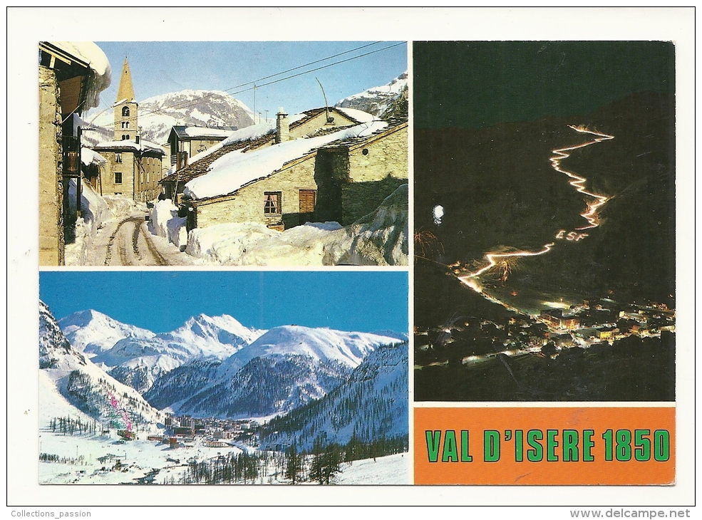 Cp, 73, Val D'Isère, Multi-Vues, Voyagée 1987 - Val D'Isere