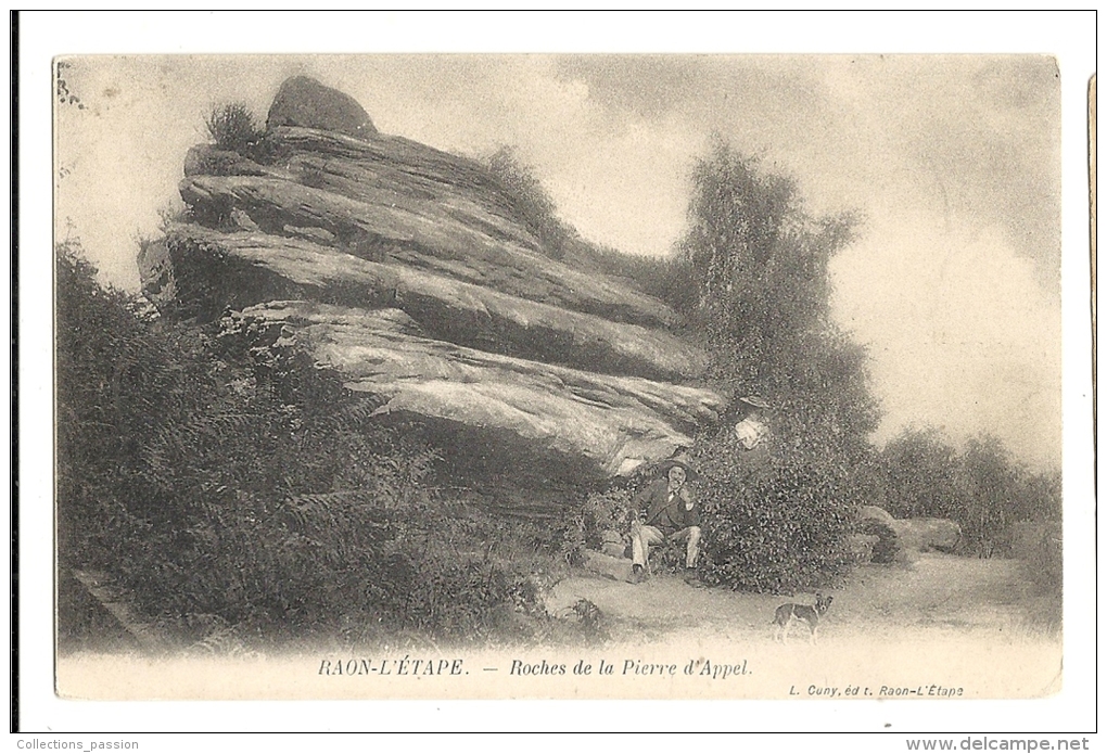 Cp, 88, Raon-l'Etape, Roches De La Pierre D'Appel - Raon L'Etape