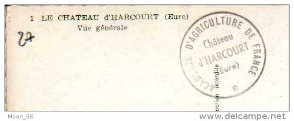 27 - HARCOURT  - CHATEAU - Vue Generale - Harcourt