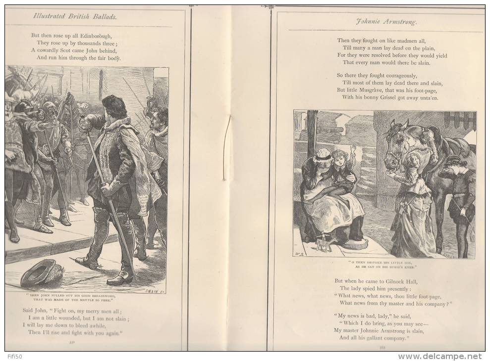 Illustrated BRITISH BALLADS Jemmy Dawson John BarleycornKempion King Arthur 's Death Pub Brooke's Soap Titan Soap - Andere & Zonder Classificatie