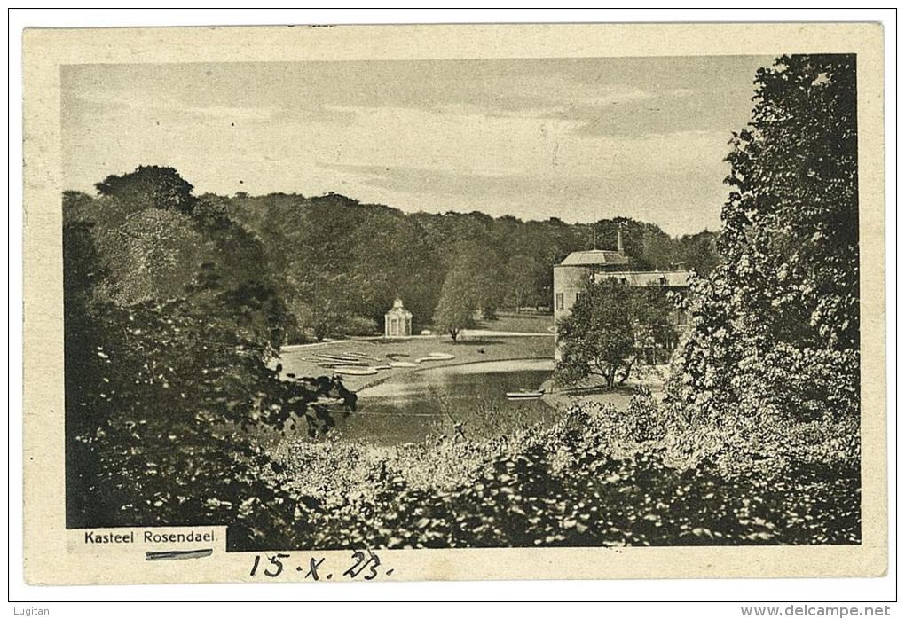 CARTOLINA - ROSENDAEL  - PANORAMA VILLA - KASTEEL - VIAGGIATA NEL 1923 - Velp / Rozendaal