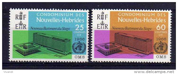 New Hebrides (Fr) - 1966 - New WHO Headquarters - MH - Unused Stamps