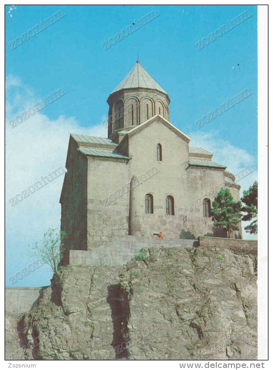 Tbilisi, METEHSKY TEMPLE , Architectural Monument Of The XIII Centur , Georgia , Russia USSR , Old Postcard - Georgien