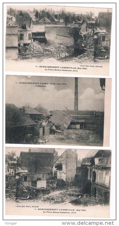 80 BOMBARDEMENT D'ABBEVILLE MAI 1916 - Abbeville