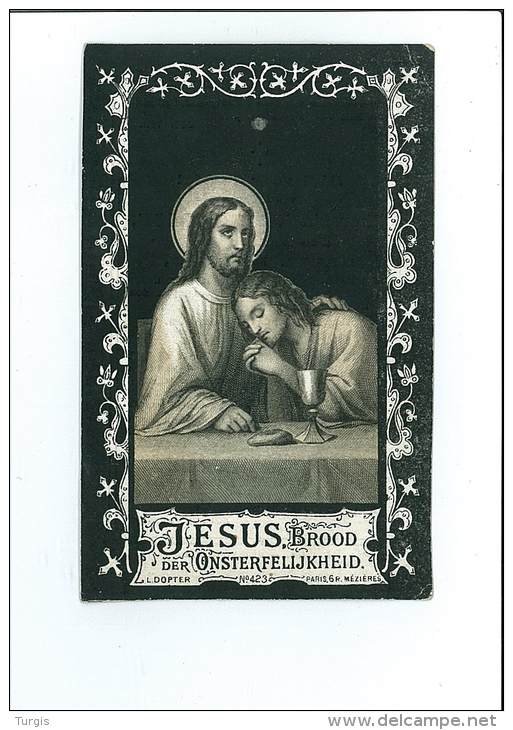 THERESIA VAN GARSSE ECHT KAREL D´HAENS HAMME 1821 1879 DRUK HAMME GOWIE - Images Religieuses