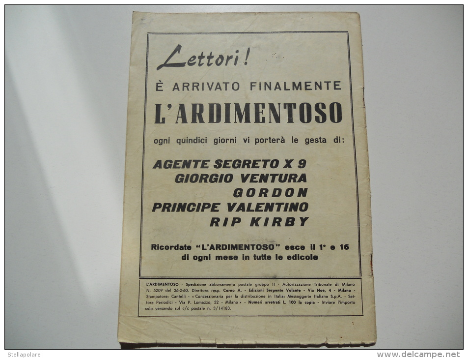 LOTTO 3 NUMERI ARDIMENTOSO - SERPENTE VOLANTE - GORDON - GIORGIO VENTURA - RIP KIRBY - Comics 1930-50