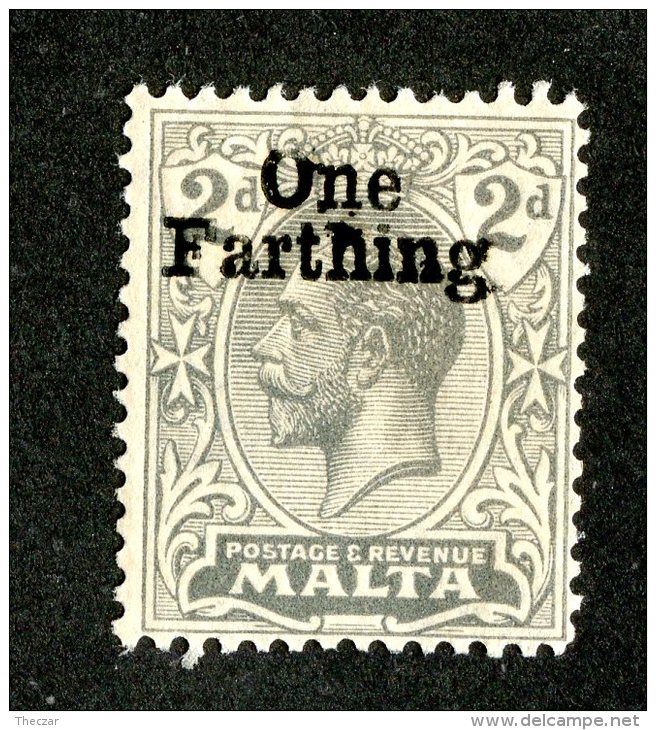 2496x)  Malta 1922 - SG #122a Variety Missing Dot On I,"h" And "O"    Mint*  ( Catalogue £300.00 ) - Malte (...-1964)