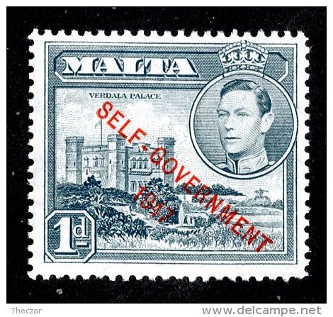 2497x)  Malta 1953 - SG #236a  Mint*  ( Catalogue £.75 ) - Malte (...-1964)