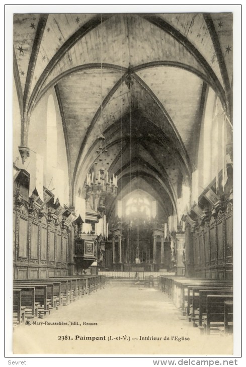 PAIMPONT. - Intérieur De L'Eglise - Paimpont