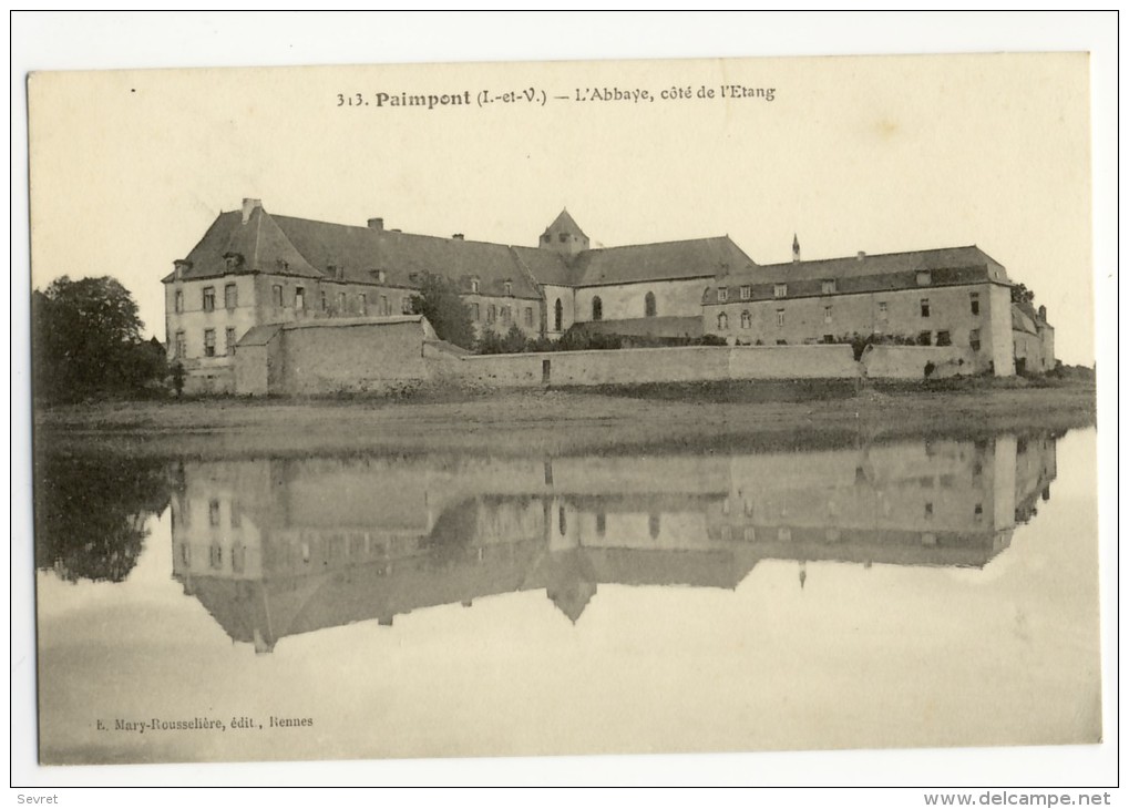 PAIMPONT. - L'Abbaye , Côté De L'Etang - Paimpont