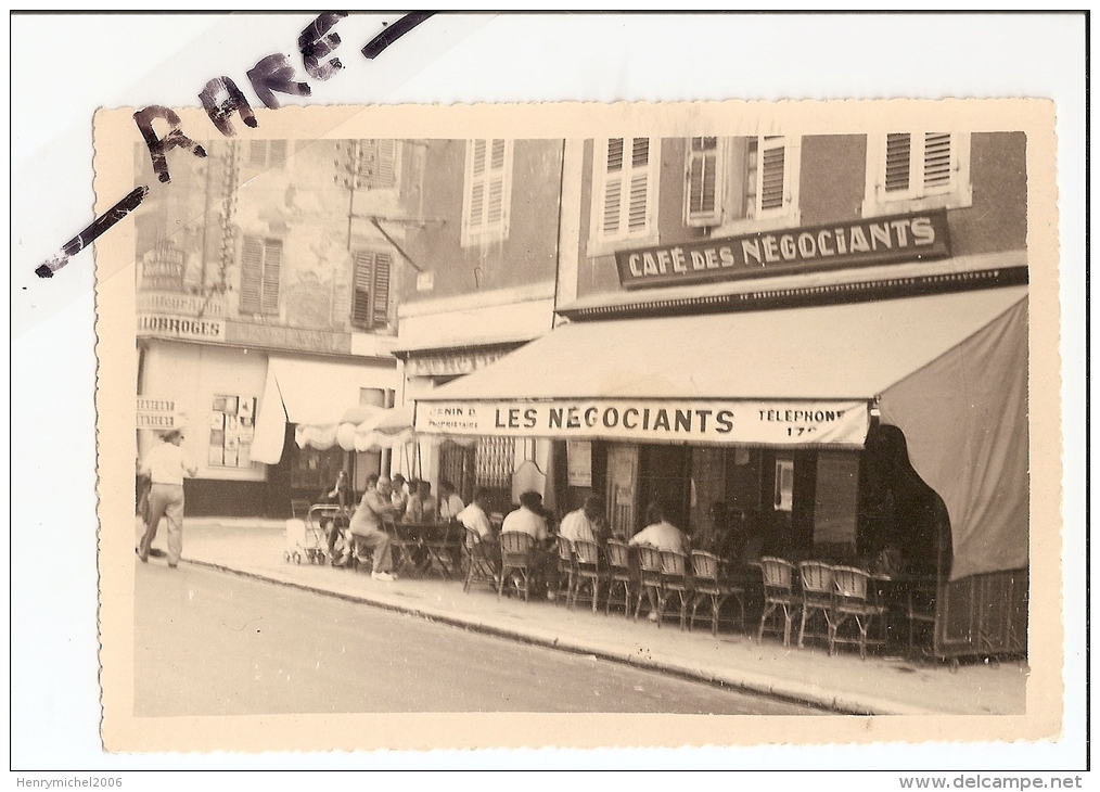 Haute Savoie - 74 - Bonneville  Café Des Négociants  Carte Photo Env. 10x 14,7 Cm - Bonneville