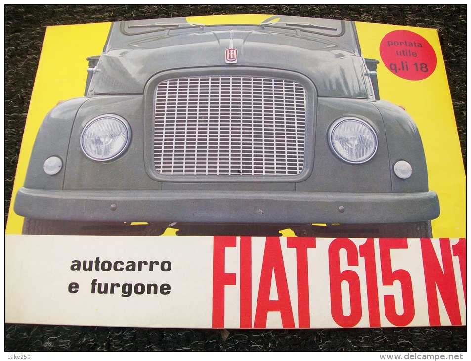 DEPLIANT/BROCHURE   FIAT 615 N1 - Camions