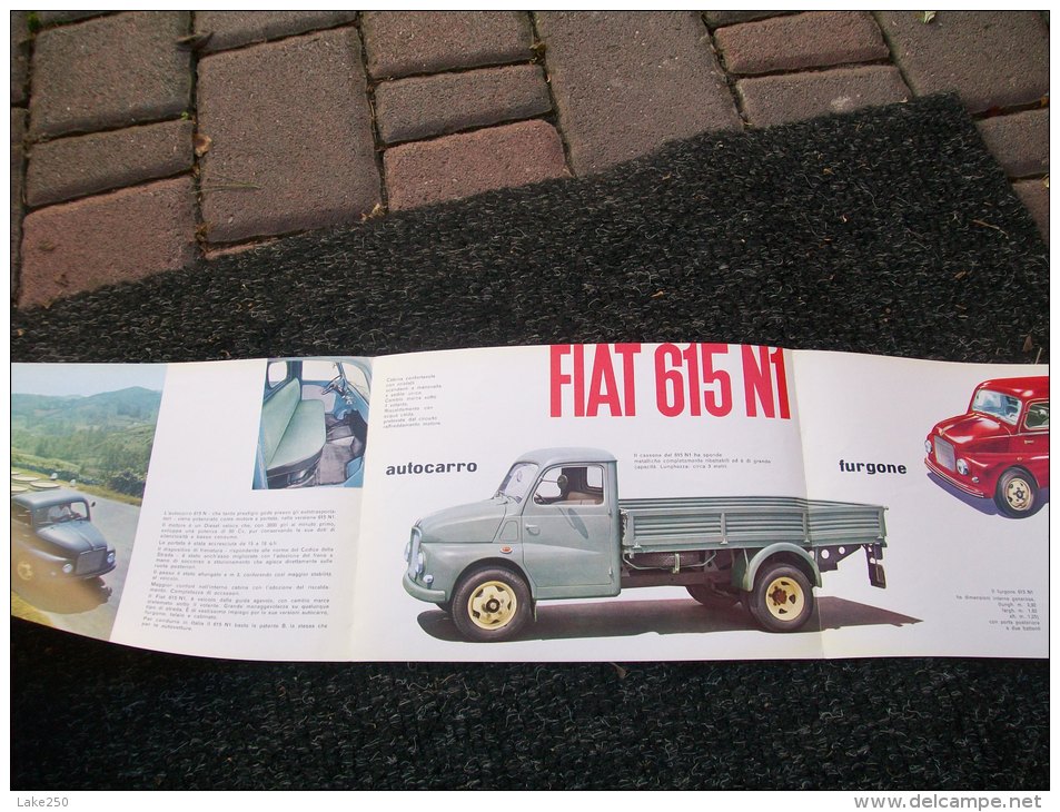 DEPLIANT/BROCHURE   FIAT 615 N1 - Camions