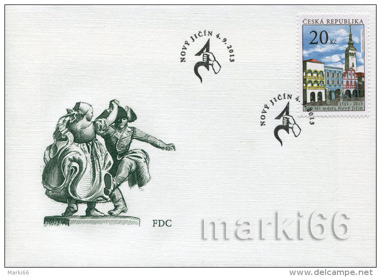 Czech Republic - 2013 - Beauties Of Our Country - 700th Anniversary Of Novy Jicin - FDC (first Day Cover) - FDC