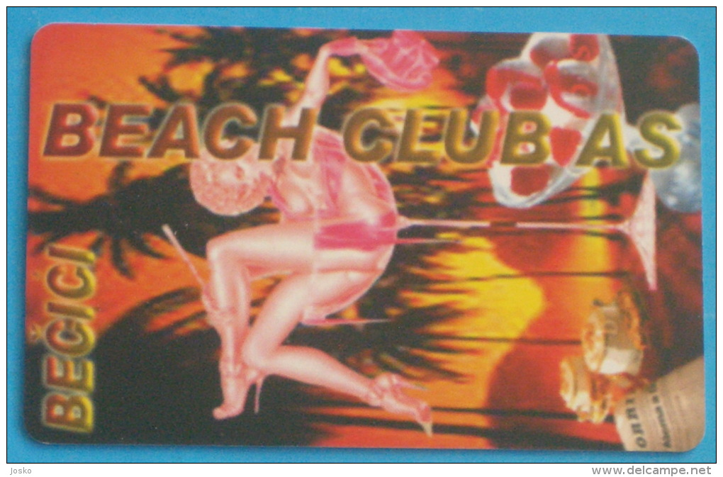 BEACH CLUB AS ... Montenegro Chip Card - 50.000 Ex. Only * Surfing Surf Faire - Montenegro