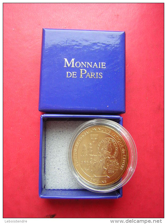 MEDAILLE MONNAIE DE PARIS 40 ANS DE L´ ASSOCIATION NUMISMATIQUE DU CENTRE 1969  2009  ORLEANS - 2009