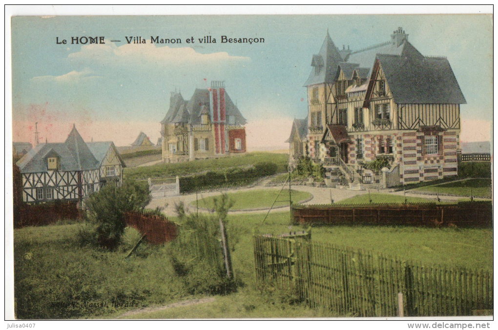 LE HOME SUR MER (14) Vue Des Villas Nommées Manon Et Besançon - Cabourg