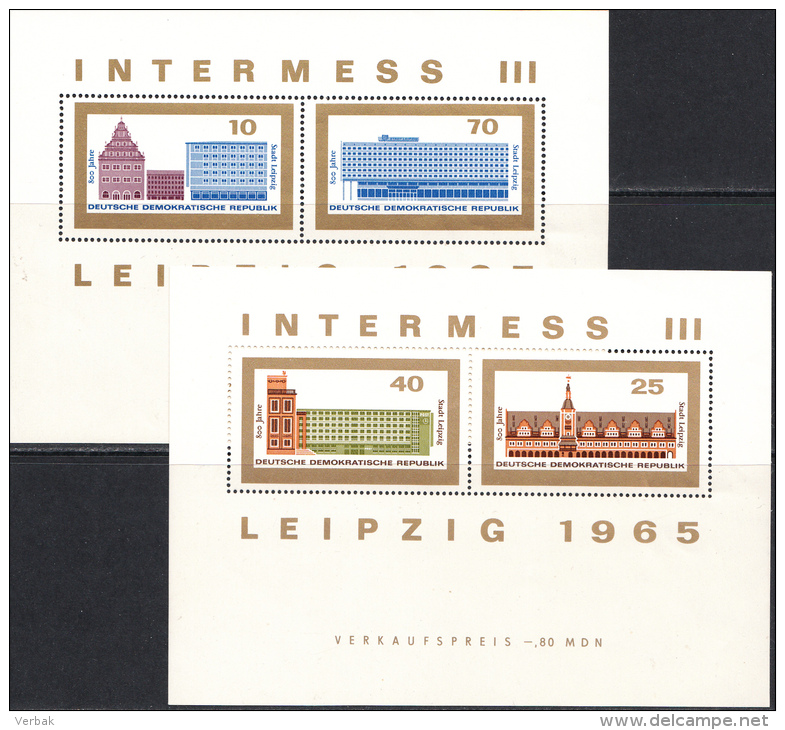 OOST-DUITSLAND MI.NR.BLOCK 23+24  MNH / POSTFRIS / NEUF SANS CHARNIERE 1965 - Andere & Zonder Classificatie