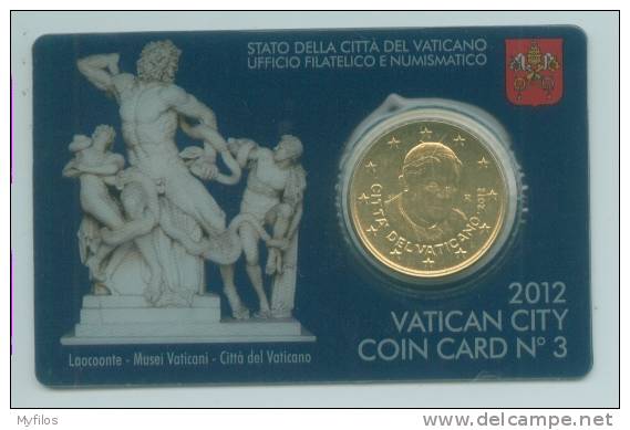 2012 VATICANO VATIKAN COIN CARD CENT. 50 N° 3 - Vatican