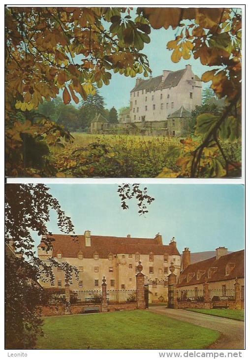 PEEBLESHIRE Scotland TRAQUAIR HOUSE Entrance And Forecourt 2 Cards - Peeblesshire