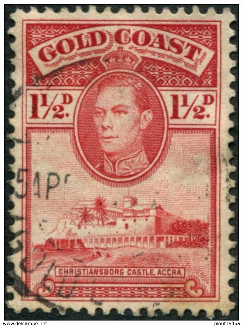 Pays : 140 (Cote De L'Or-Golden Coast)  Yvert Et Tellier N° :  115 (o)  Dent 12 - Goudkust (...-1957)