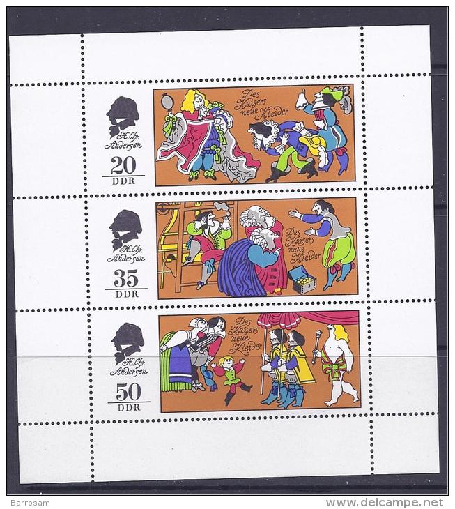 GermanDemocraticRepublic1975:Michel2096-8mnh** KB HANS CHRISTIAN ANDERSEN Tales - Other & Unclassified