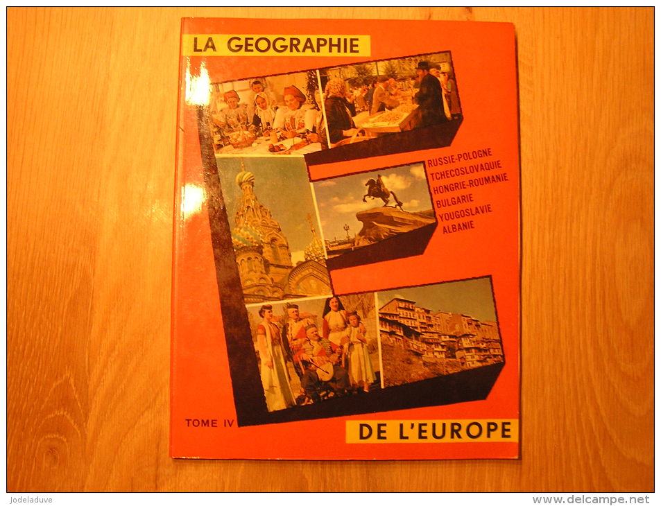 LA GEOGRAPHIE DE L EUROPE Tome 4 Complet   Album Chromos Timbre Point Tintin Trading Cards Chromo Vignette - Albumes & Catálogos