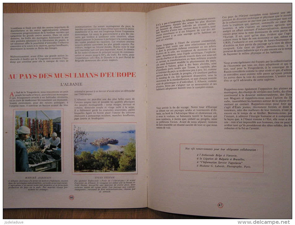 LA GEOGRAPHIE DE L EUROPE Tome 4 Complet   Album Chromos Timbre Point Tintin Trading Cards Chromo Vignette - Albumes & Catálogos