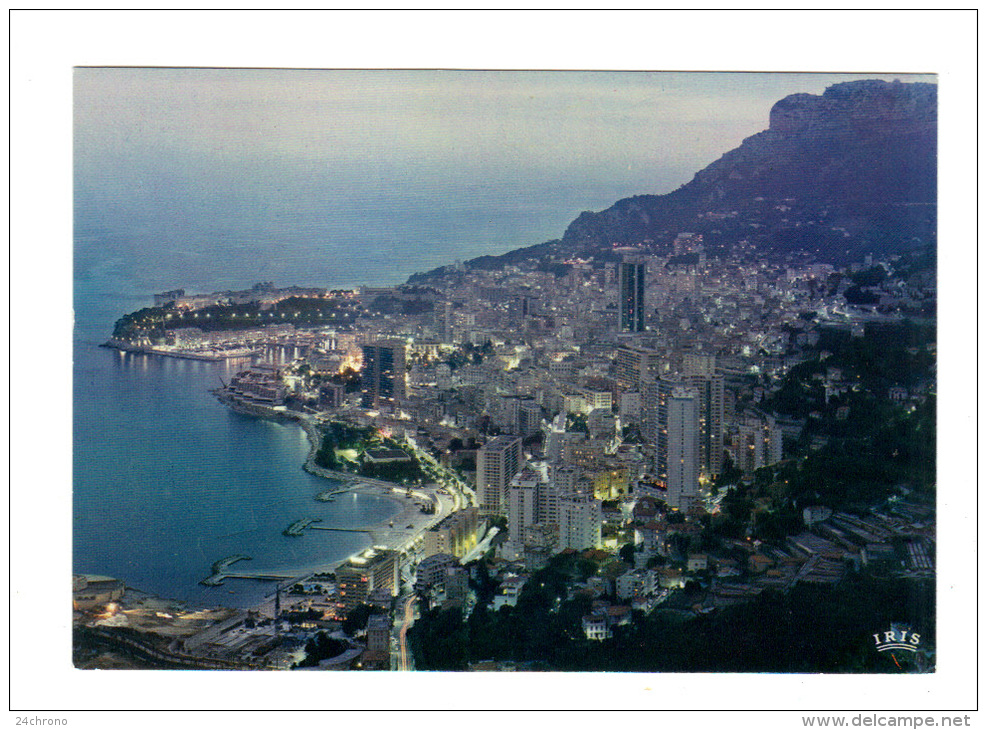 Monaco: La Principaute La Nuit (13-3263) - Multi-vues, Vues Panoramiques